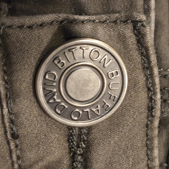 Buffalo David Bitton Pants Olive Midrise Stretch Skinny Ankle Grazer Women 16/36 - Picture 5 of 14